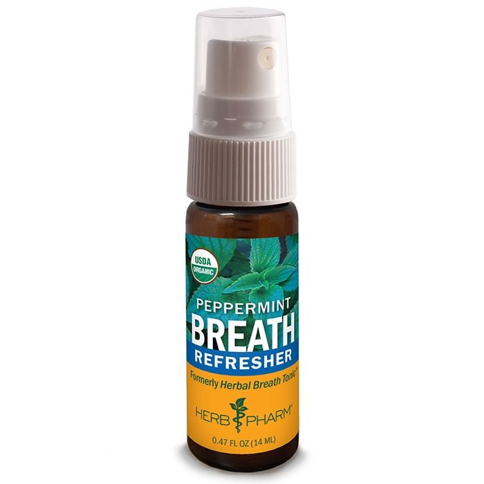 Herb Pharm Rafraîchisseur d'haleine Menthe poivrée 14 ml - Lot de 6