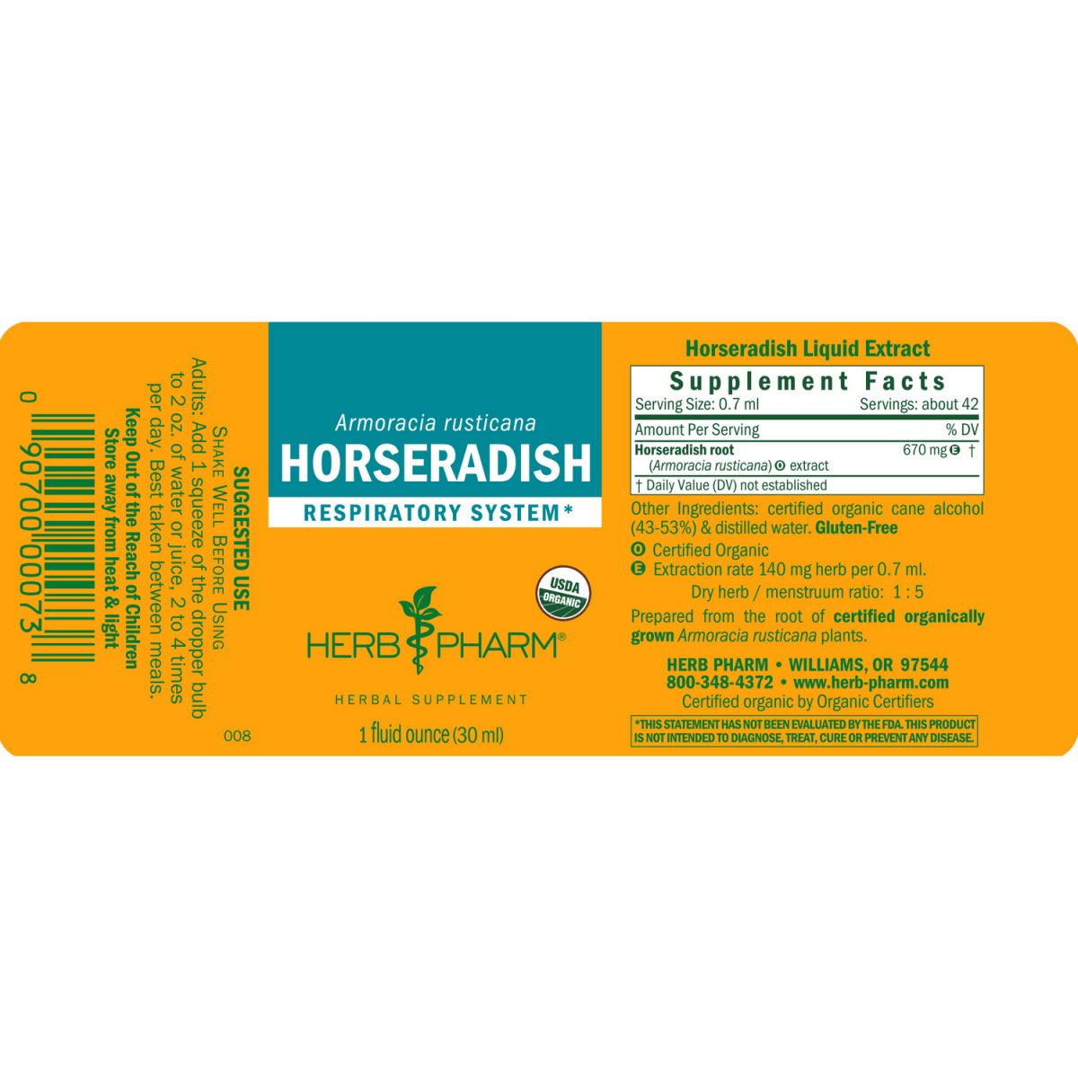 Herb Pharm Raifort 30ml