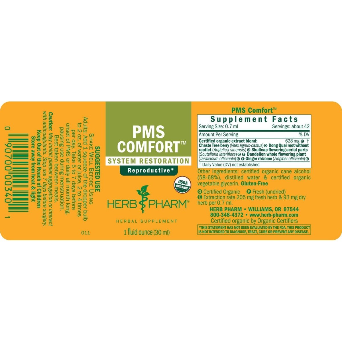 Herb Pharm SPM Confort 30 ml