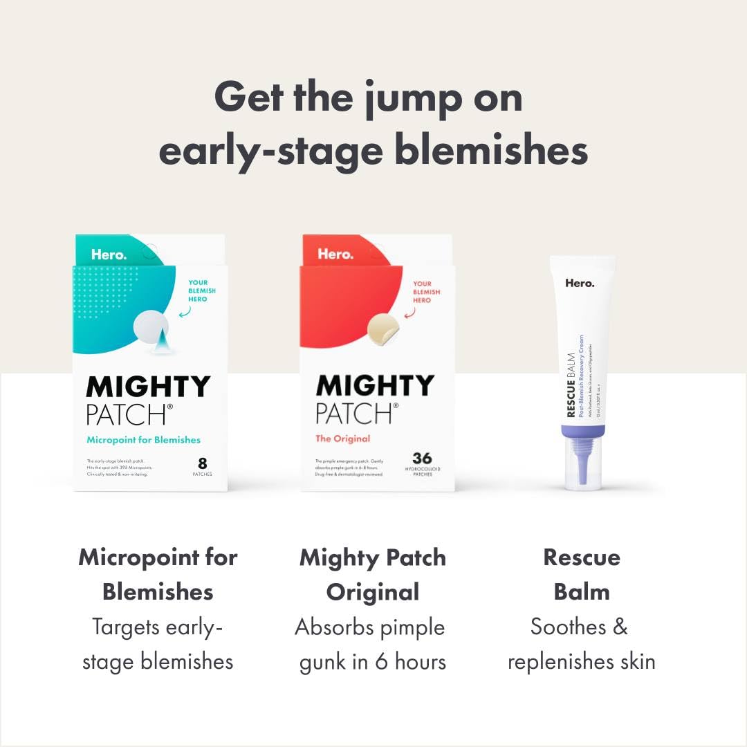 Hero Cosmetics - Mighty Patch Micropoint pour les imperfections - 8 patchs