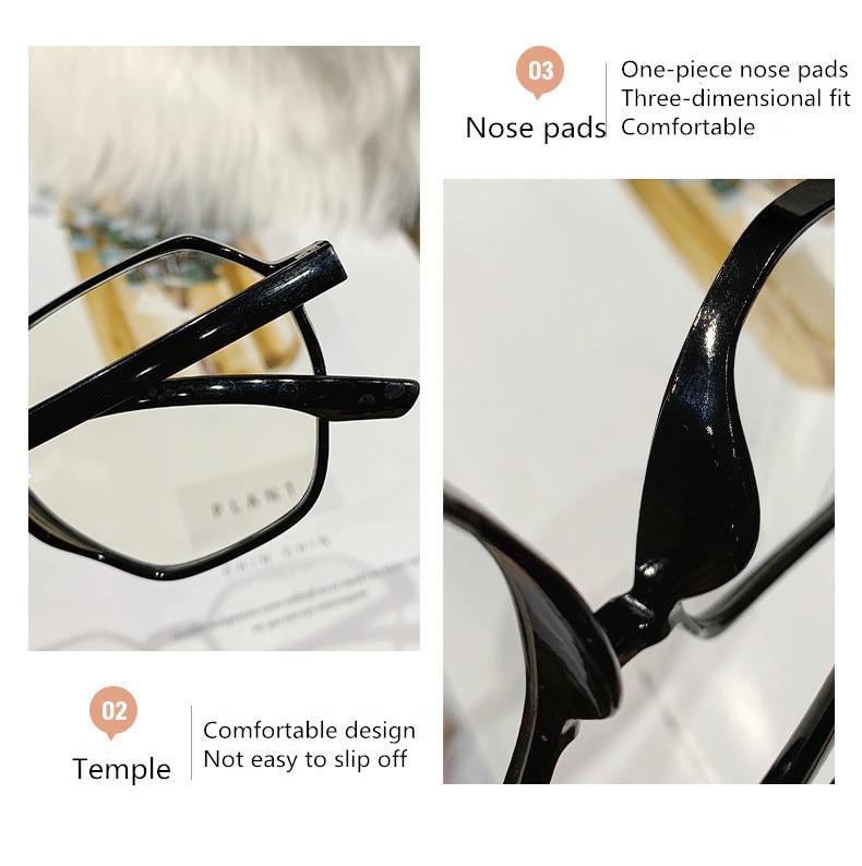 Monture hexagonale pour femmes et hommes, lunettes de mode pour hommes et femmes, lunettes de lecture, monture de lunettes optiques transparentes mignonnes, monture ronde pour femmes, lunettes rétro + 1.0 + 1.5 + 2.0 + 2.5 + 3.0 + 3.5 + 4.0