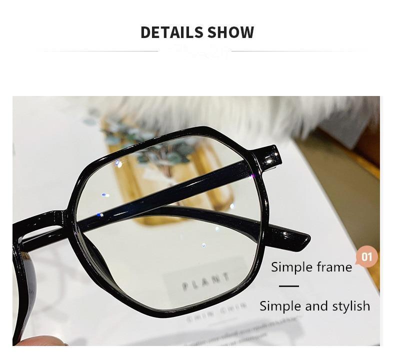Monture hexagonale pour femmes et hommes, lunettes de mode pour hommes et femmes, lunettes de lecture, monture de lunettes optiques transparentes mignonnes, monture ronde pour femmes, lunettes rétro + 1.0 + 1.5 + 2.0 + 2.5 + 3.0 + 3.5 + 4.0