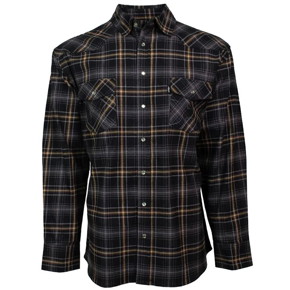 HOOey Flannel (Noir/Crème) - Chemise de travail homme (Liquidation)