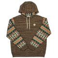 HOOey "Summit" (Brun/Aztec) - Sweat à capuche pour homme