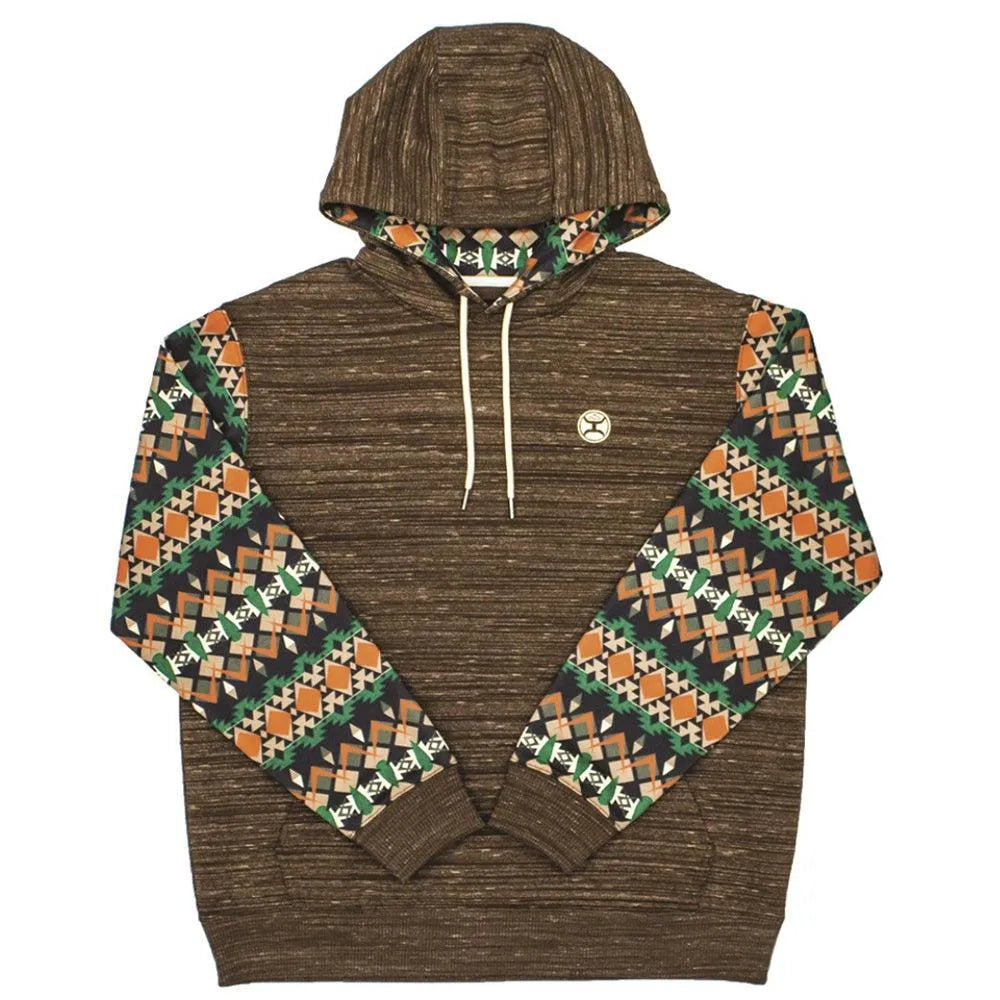 HOOey "Summit" (Brun/Aztec) - Sweat à capuche pour homme