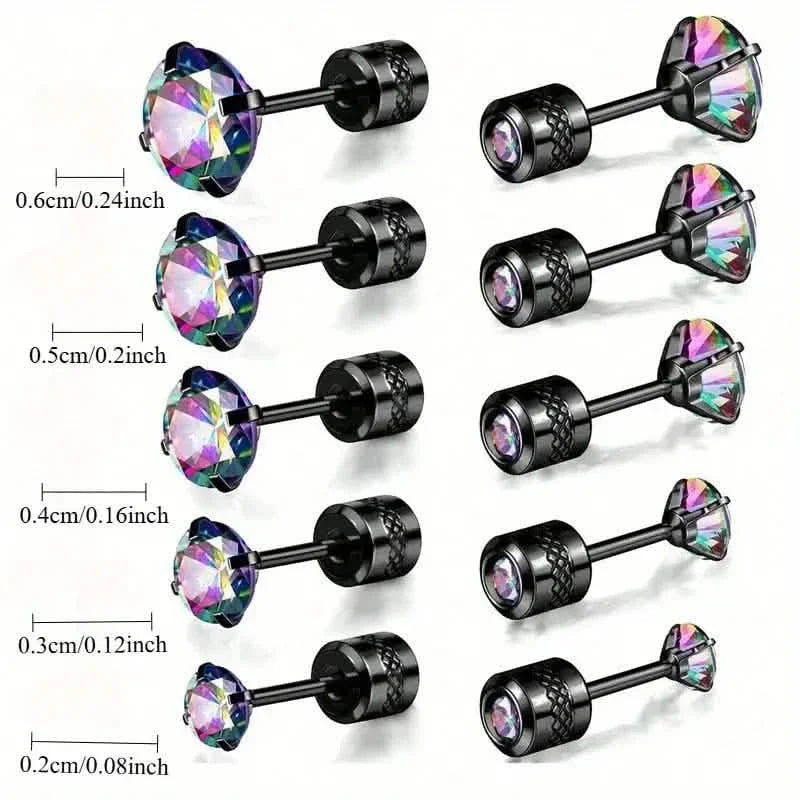 Boucles d'oreilles en zircone synthétique haut de gamme