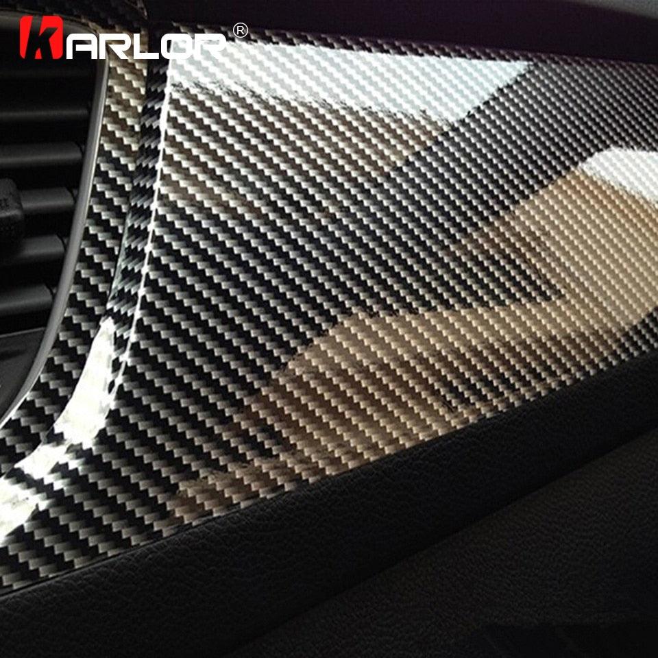 Film Vinyle Brillant 5D Fibre de Carbone Rouleau de Vinyle d'Emballage pour Moto Autocollants Tablette Accessoires Auto Film Vinyle Moto Tablette Voiture Styling Fibre de Carbone Brillante Film Vinyle Automobile Accessoires Auto Styling Voiture