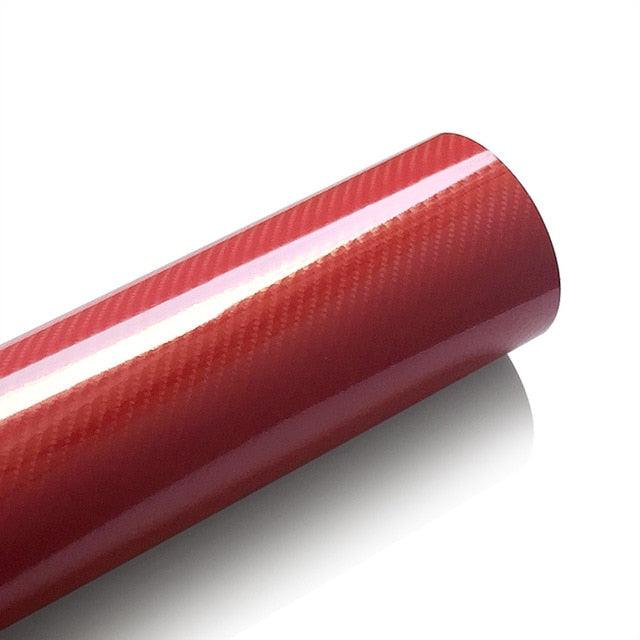 Film Vinyle Brillant 5D Fibre de Carbone Rouleau de Vinyle d'Emballage pour Moto Autocollants Tablette Accessoires Auto Film Vinyle Moto Tablette Voiture Styling Fibre de Carbone Brillante Film Vinyle Automobile Accessoires Auto Styling Voiture