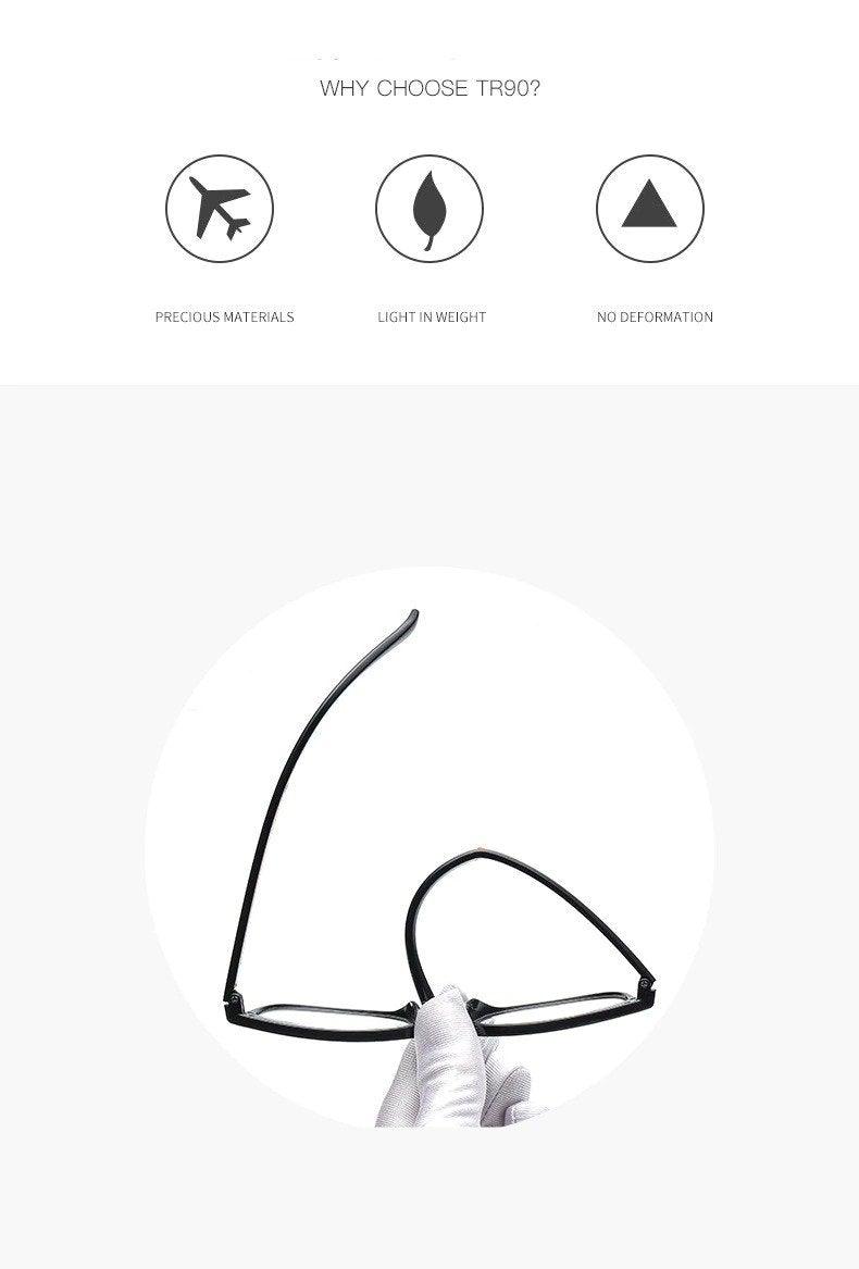 Lunettes Anti-Lumière Bleue Haute Qualité Monture Carrée Design Classique Verres Modernes Anti-Lumière Bleue pour Femmes Lunettes d'Ordinateur et de Gaming Anti-Rayons Bleus