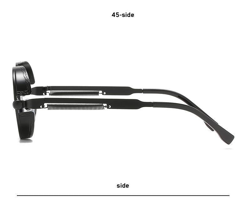 Lunettes de soleil de luxe et de designer avec monture en cercle métallique de haute qualité pour hommes et femmes, nouveau style rétro, monture métallique ronde UV400