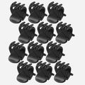 12 mini-pinces à cheveux noires en plastique de haute qualité pour femmes, barrettes, pinces à cheveux et accessoires de coiffure magnifiques pour femmes