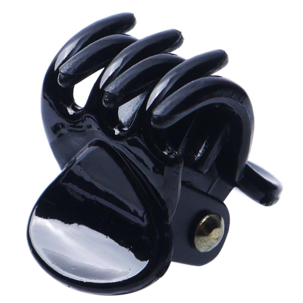 12 mini-pinces à cheveux noires en plastique de haute qualité pour femmes, barrettes, pinces à cheveux et accessoires de coiffure magnifiques pour femmes