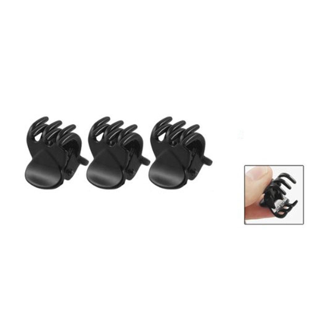 12 mini-pinces à cheveux noires en plastique de haute qualité pour femmes, barrettes, pinces à cheveux et accessoires de coiffure magnifiques pour femmes