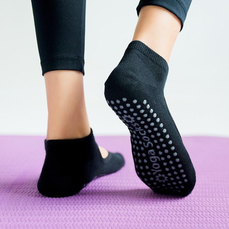 Chaussettes de Pilates de haute qualité, antidérapantes, respirantes, ouvertes à l'arrière, pour le yoga, la danse de ballet, le sport, pour femmes, pour le fitness