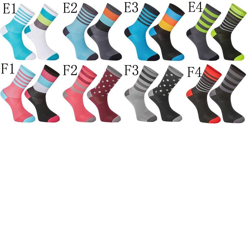 Chaussettes de cyclisme professionnelles de haute qualité, chaussettes de vélo respirantes pour le cyclisme sur route, chaussettes de sport de plein air pour hommes et femmes