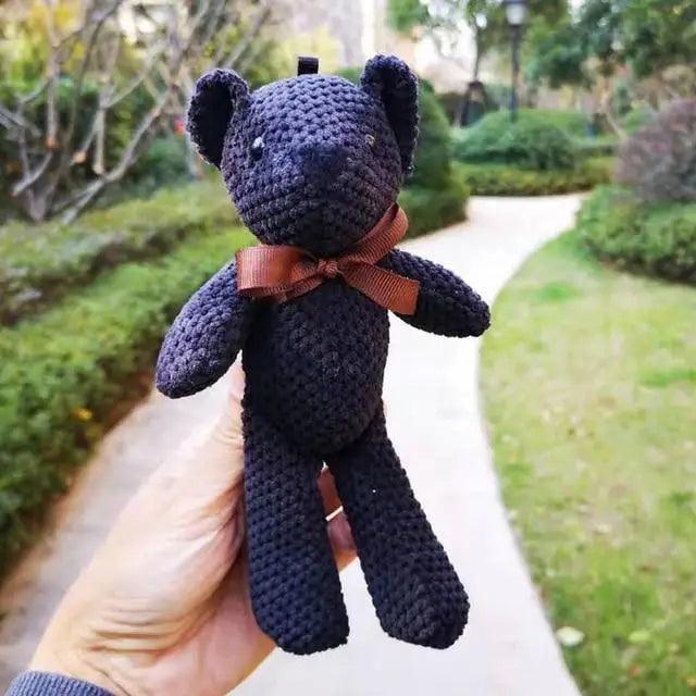 High Quality Soft 18-20CM Teddy Bear Stuffed Plush Toys Cute Dress Rabbit Pendant Dolls Gifts Birthday Wedding Party Decor