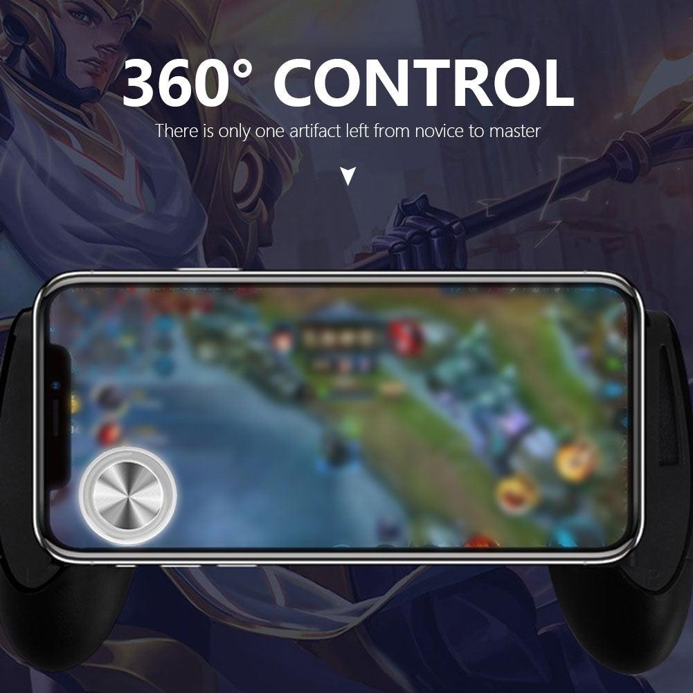 Manette de jeu mobile de haute qualité à ventouse, joystick, bascule de contrôle 360D, bouton métallique, pour tablette Android, écran tactile, manette de jeu.