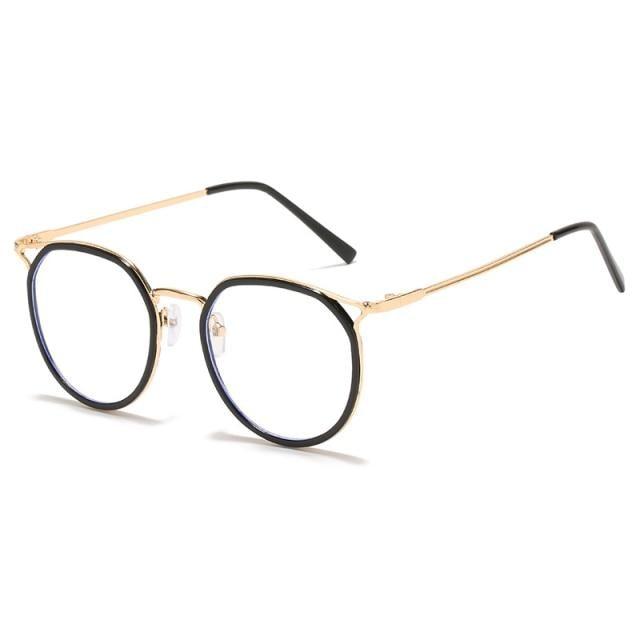 Lunettes de soleil de haute qualité - Lunettes anti-lumière bleue nocive pour femmes - Monture charmante pour étudiantes - Verres transparents colorés - Lunettes de soleil rétro pour femmes