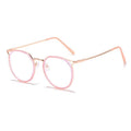 Lunettes de soleil de haute qualité - Lunettes anti-lumière bleue nocive pour femmes - Monture charmante pour étudiantes - Verres transparents colorés - Lunettes de soleil rétro pour femmes