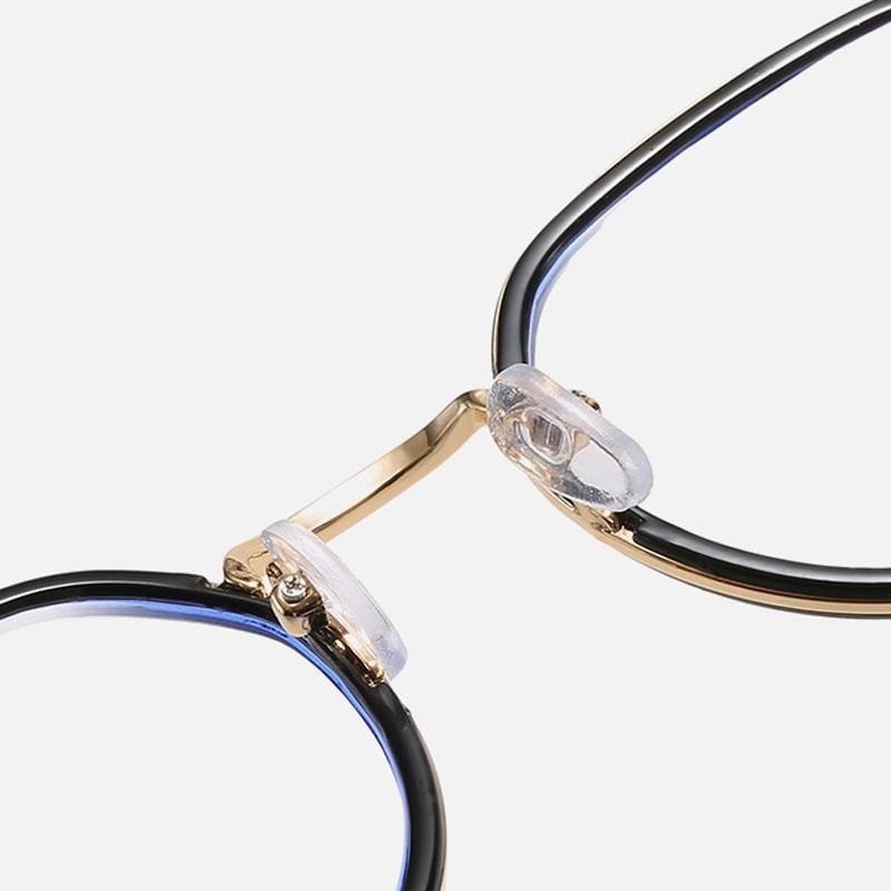 Lunettes de soleil de haute qualité - Lunettes anti-lumière bleue nocive pour femmes - Monture charmante pour étudiantes - Verres transparents colorés - Lunettes de soleil rétro pour femmes