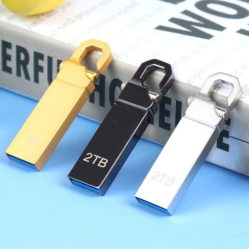 Clé USB Flash haute vitesse 32 Go-2 To USB 3.0 Clé USB double micro-USB pour ordinateur portable PC Ordinateur Audio de voiture Clé USB Disque Stockage externe Clé USB Porte-clés de voiture
