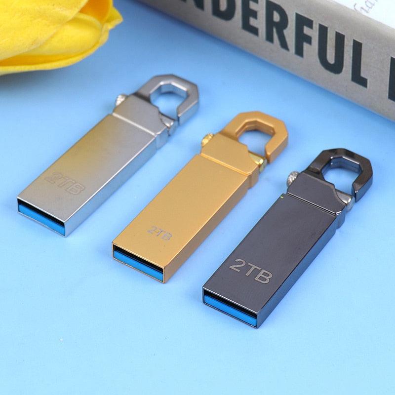 Clé USB Flash haute vitesse 32 Go-2 To USB 3.0 Clé USB double micro-USB pour ordinateur portable PC Ordinateur Audio de voiture Clé USB Disque Stockage externe Clé USB Porte-clés de voiture