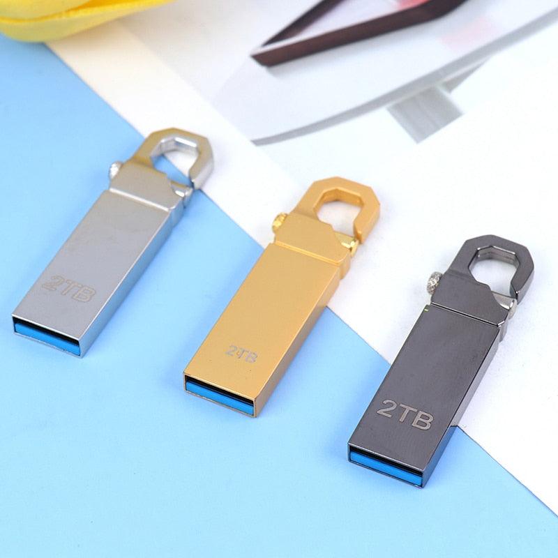 Clé USB Flash haute vitesse 32 Go-2 To USB 3.0 Clé USB double micro-USB pour ordinateur portable PC Ordinateur Audio de voiture Clé USB Disque Stockage externe Clé USB Porte-clés de voiture
