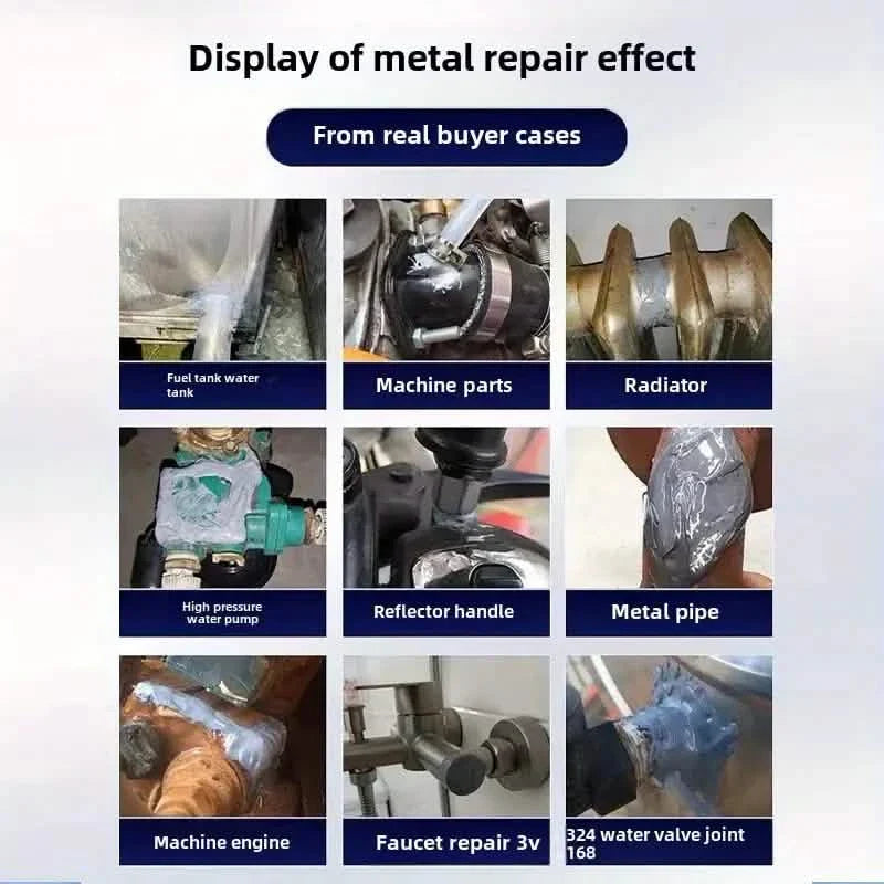 Adhésif époxy de réparation haute résistance pour métaux 20g Mastic étanche pour plastique, pierre, plâtre et métaux