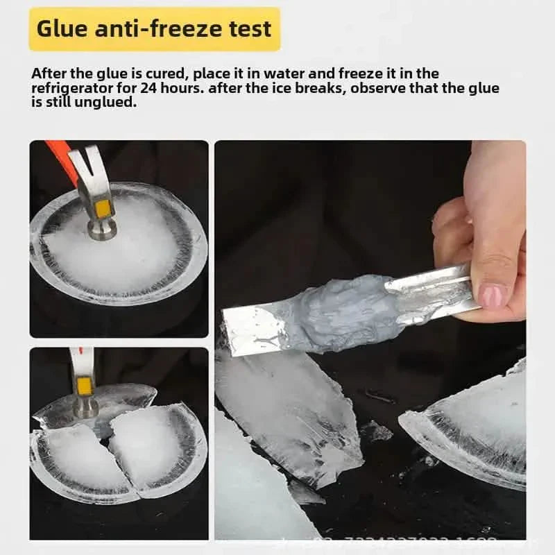Adhésif époxy de réparation haute résistance pour métaux 20g Mastic étanche pour plastique, pierre, plâtre et métaux