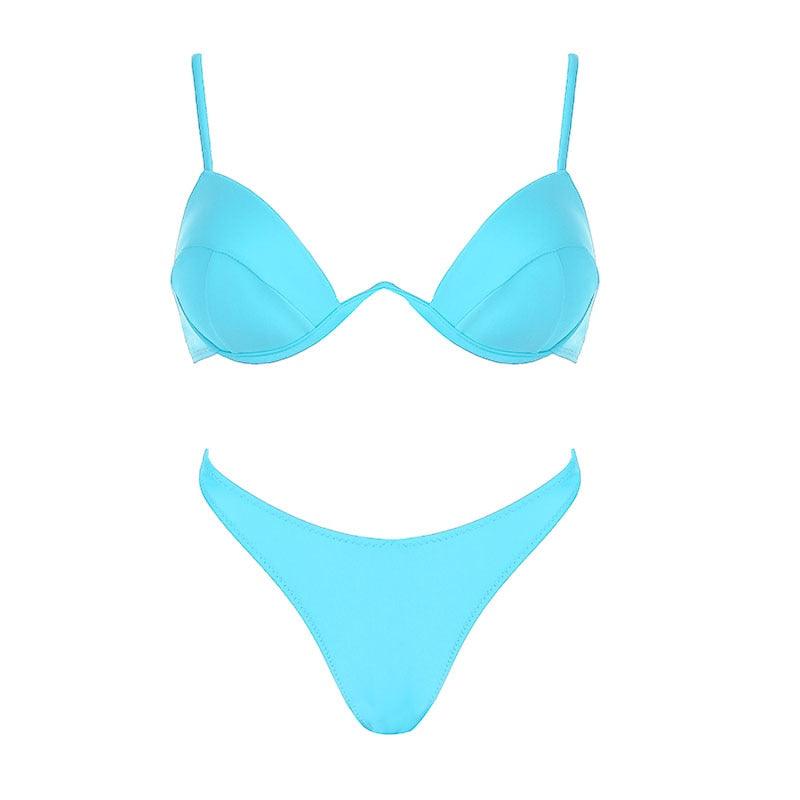 Maillot de bain bikini taille haute push-up maillot de bain léopard femme ensemble bikini maillots de bain femme maillots de bain push-up avec armatures en V coupe haute bikini deux pièces maillots de bain femme