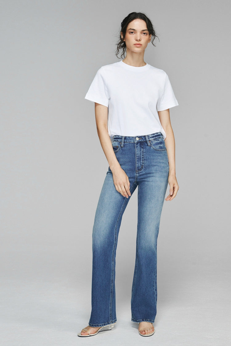 Jean Bootcut Taille Haute Barbara HJ004