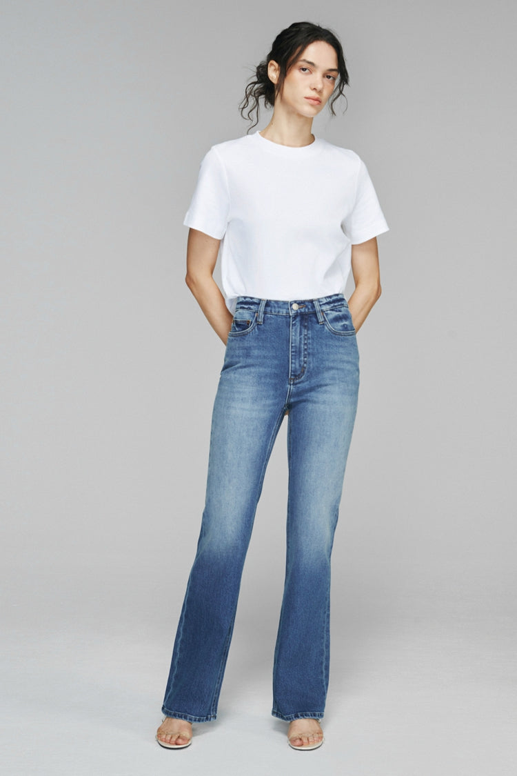 Jean Bootcut Taille Haute Barbara HJ004