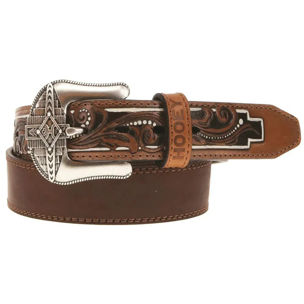 HOOey Maverick Classic - Ceinture en cuir pour hommes