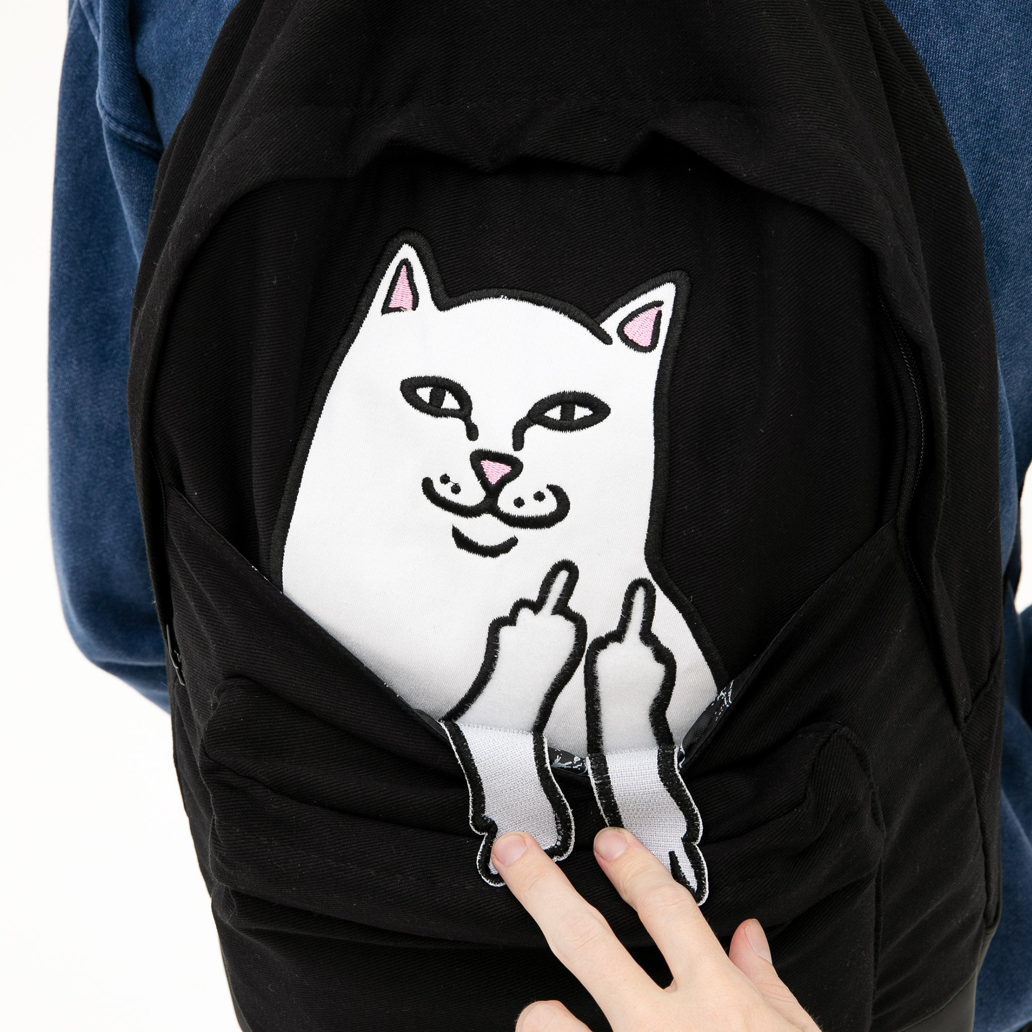 Lord Nermal Velcro Hands Backpack (Black)
