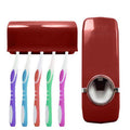 Distributeur automatique de dentifrice mural + support de 5 brosses à dents
