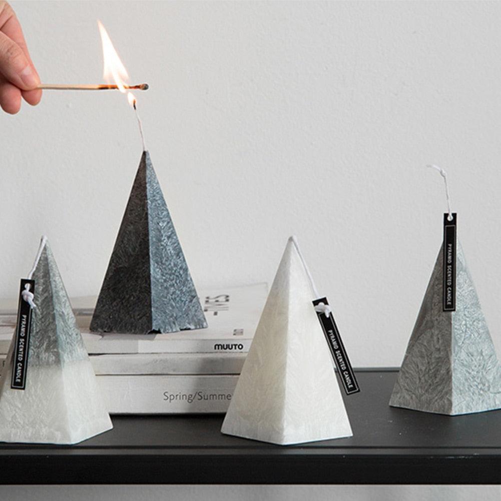 Bougies décoratives parfumées pour la maison, bougies parfumées en forme d'iceberg 3D, bougies parfumées pour la pièce, parfum intense, soulagement du stress, cadeau pour femmes pour un anniversaire, aromathérapie, décoration d'intérieur