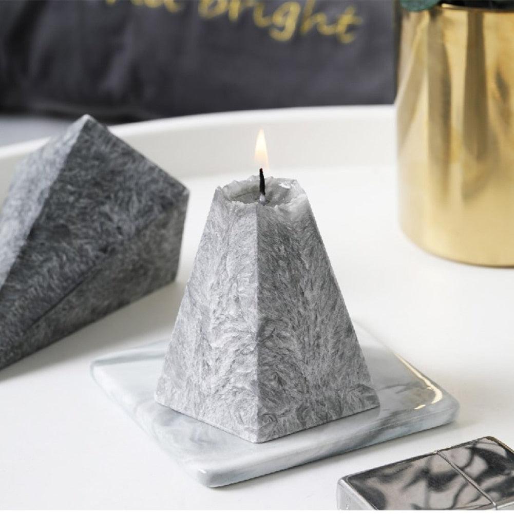 Bougies décoratives parfumées pour la maison, bougies parfumées en forme d'iceberg 3D, bougies parfumées pour la pièce, parfum intense, soulagement du stress, cadeau pour femmes pour un anniversaire, aromathérapie, décoration d'intérieur