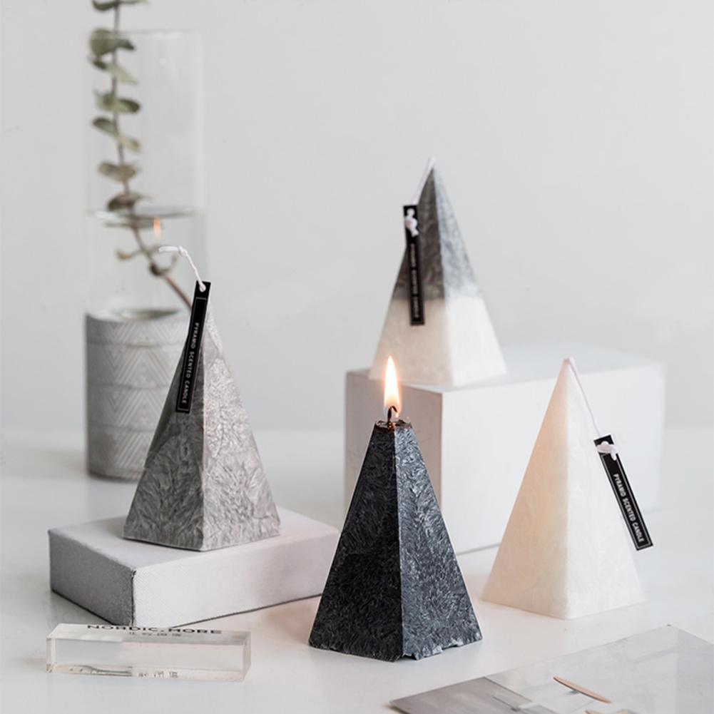 Bougies décoratives parfumées pour la maison, bougies parfumées en forme d'iceberg 3D, bougies parfumées pour la pièce, parfum intense, soulagement du stress, cadeau pour femmes pour un anniversaire, aromathérapie, décoration d'intérieur