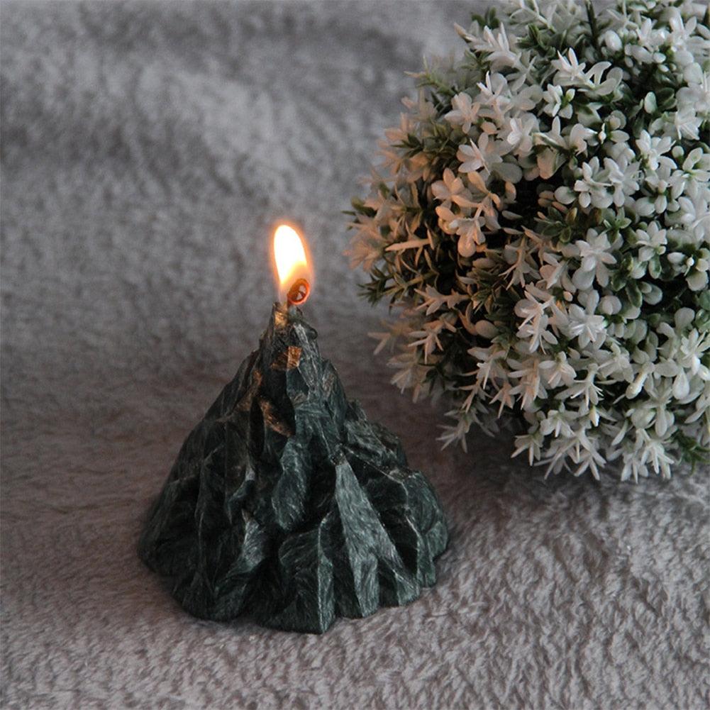 Bougies décoratives parfumées pour la maison, bougies parfumées en forme d'iceberg 3D, bougies parfumées pour la pièce, parfum intense, soulagement du stress, cadeau pour femmes pour un anniversaire, aromathérapie, décoration d'intérieur