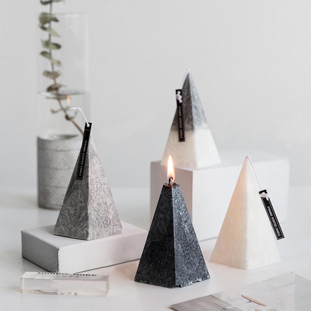 Bougies décoratives parfumées pour la maison, bougies parfumées en forme d'iceberg 3D, bougies parfumées pour la pièce, parfum intense, soulagement du stress, cadeau pour femmes pour un anniversaire, aromathérapie, décoration d'intérieur
