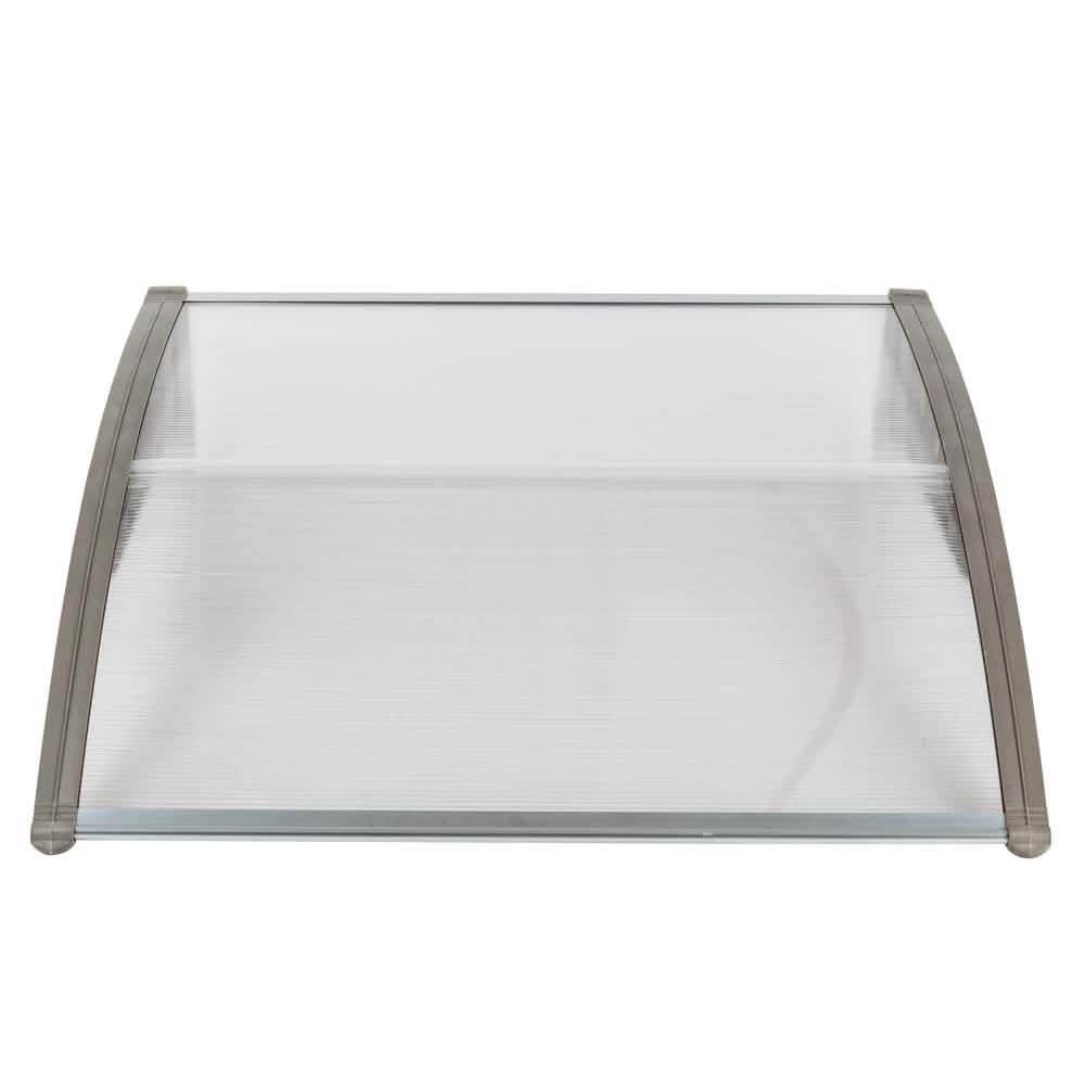 Auvent de porte-fenêtre en polycarbonate Hommoo 40"x 40"