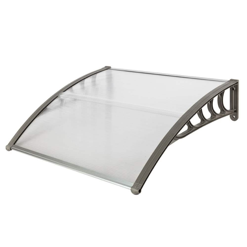 Auvent de porte-fenêtre en polycarbonate Hommoo 40"x 40"