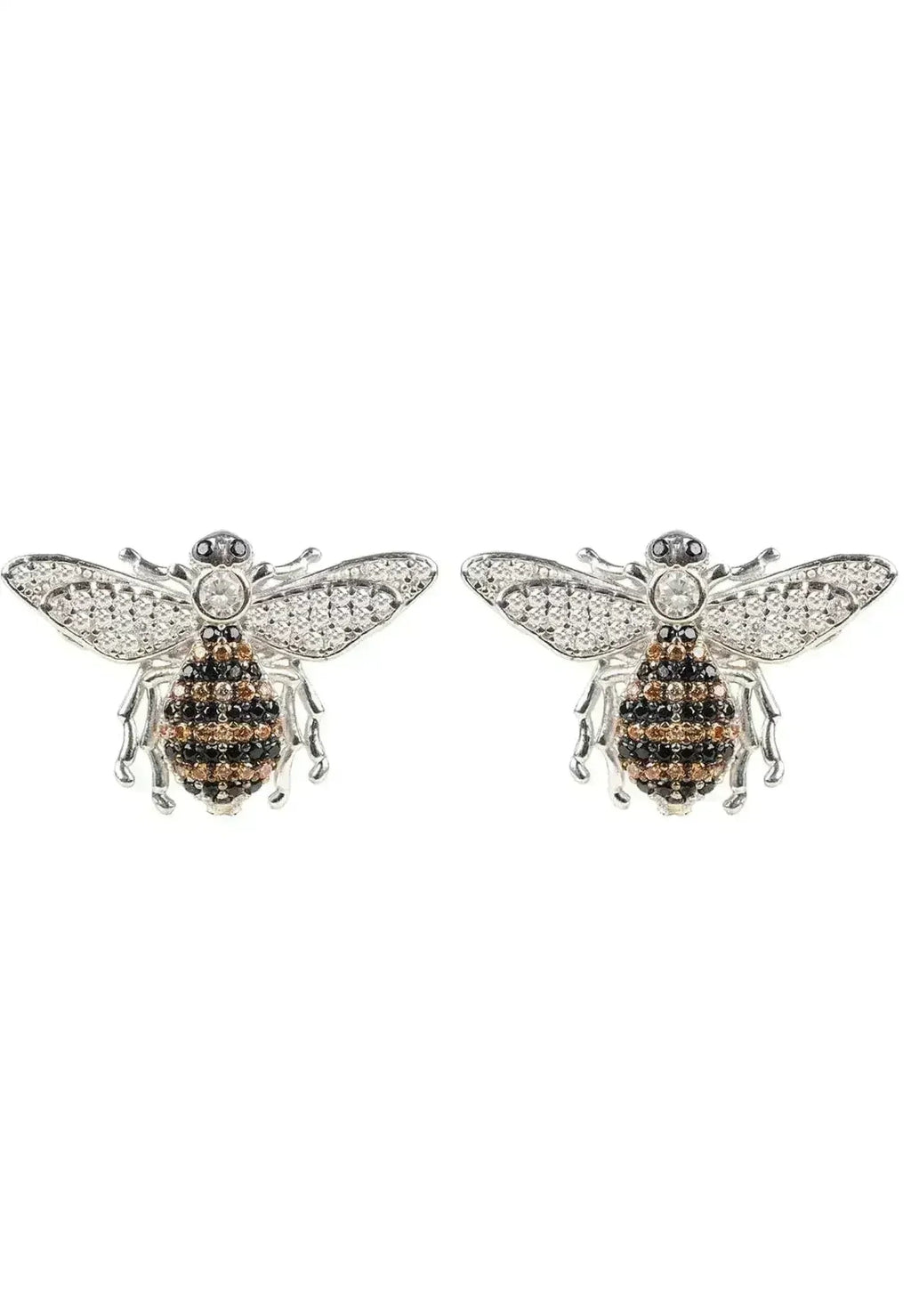 Boucles d'oreilles clous Abeille | Bijoux fantaisie animal en argent sterling - Femstylo