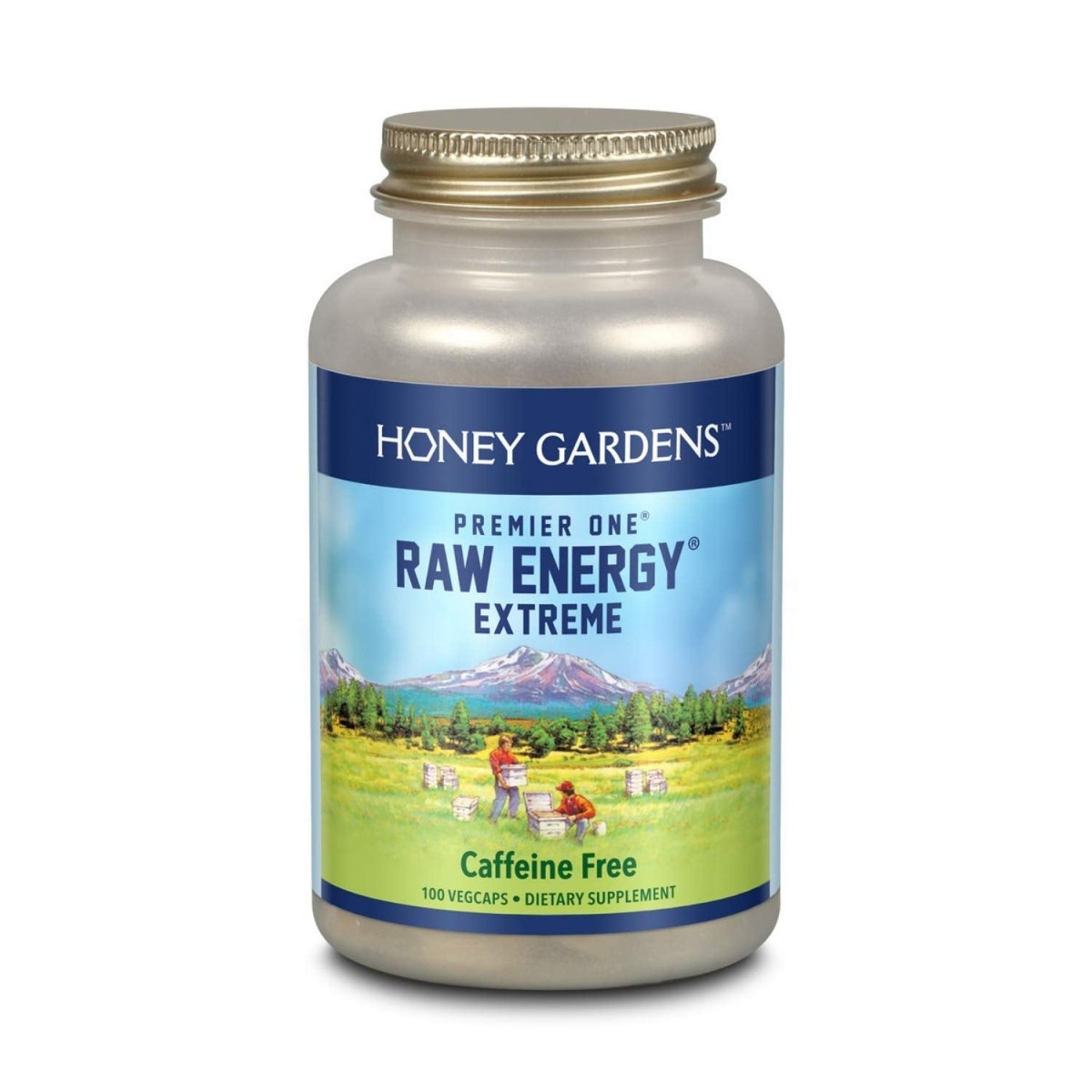 Honey Gardens Premier Raw Energy Extrême 720 mg 100 gélules végétales