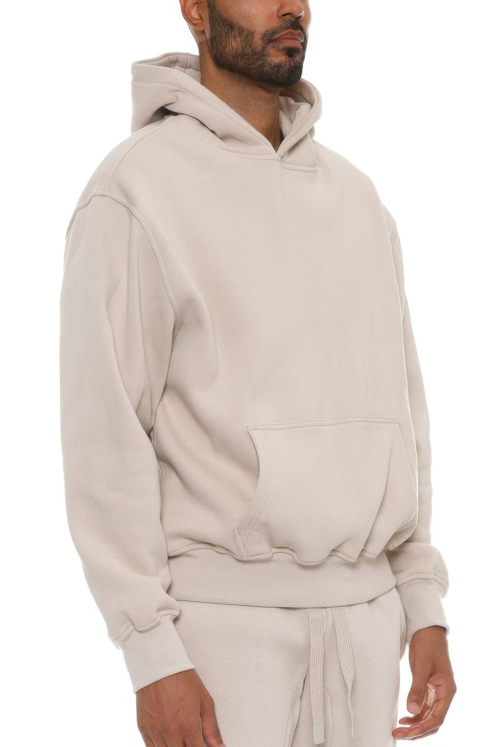 Sweat à capuche homme en mélange de coton de première qualité