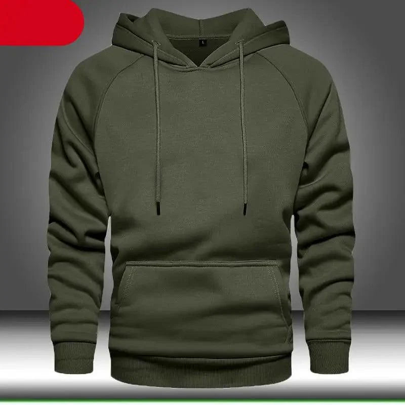 Sweatshirts à Capuche Homme Couleur Unie Hoodie Hip Hop Streetwear Vêtement d'Extérieur Automne Hiver Manches Longues Mode Hiver Épais Polaire Sweatshirt Homme Hip Hop Manches Longues Pullover Hoodies Homme Automne Couleur Unie Hoodie