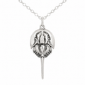 Sterling Silver Horseshoe Crab Charm Necklace