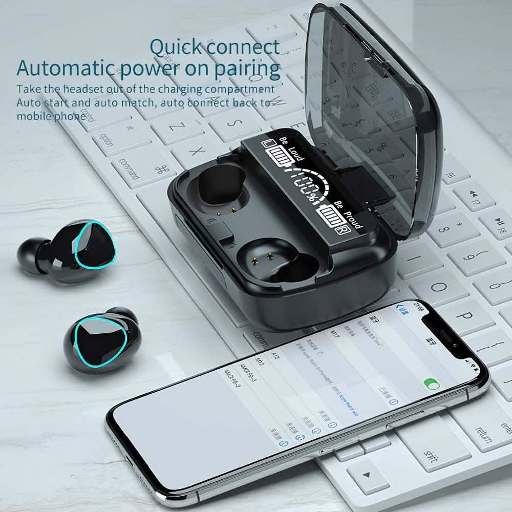 Écouteurs Bluetooth 5.1 Hornorm, Casque Bluetooth à Appairage Automatique