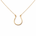 Collier fer à cheval Gold Filled – Pendentif porte-bonheur fait main, chaîne Gold Filled or jaune 14 carats
