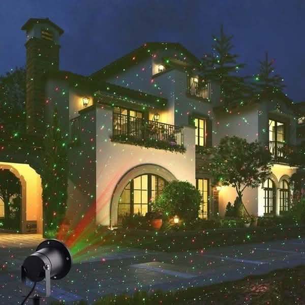 Projecteur laser étanche vert et rouge chaud pour intérieur et extérieur